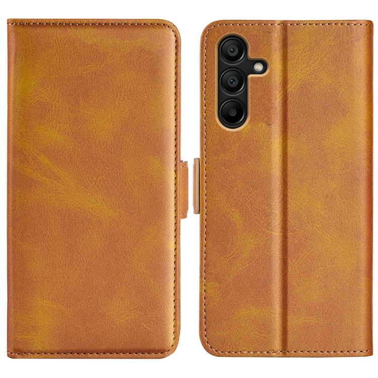 Dual-side Magnetic Buckle Horizontal Flip Leather Phone Case, For Samsung Galaxy A16, For Samsung Galaxy S24 FE 5G, For Samsung Galaxy Xcover 7 Pro, For Samsung Galaxy M55 5G, For Samsung Galaxy M15 5G, For Samsung Galaxy A55, For Samsung Galaxy A35   ...