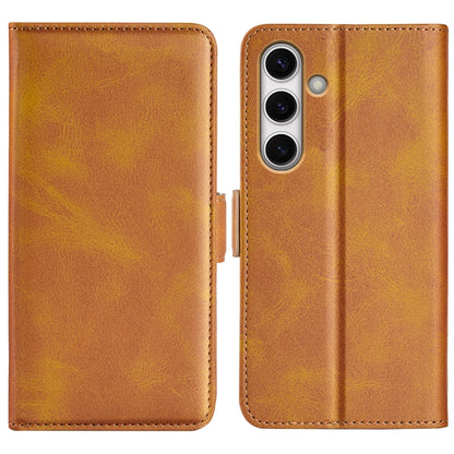 Dual-side Magnetic Buckle Horizontal Flip Leather Phone Case, For Samsung Galaxy A16, For Samsung Galaxy S24 FE 5G, For Samsung Galaxy Xcover 7 Pro, For Samsung Galaxy M55 5G, For Samsung Galaxy M15 5G, For Samsung Galaxy A55, For Samsung Galaxy A35   ...