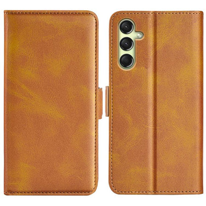 Dual-side Magnetic Buckle Horizontal Flip Leather Phone Case, For Samsung Galaxy A16, For Samsung Galaxy S24 FE 5G, For Samsung Galaxy Xcover 7 Pro, For Samsung Galaxy M55 5G, For Samsung Galaxy M15 5G, For Samsung Galaxy A55, For Samsung Galaxy A35   ...