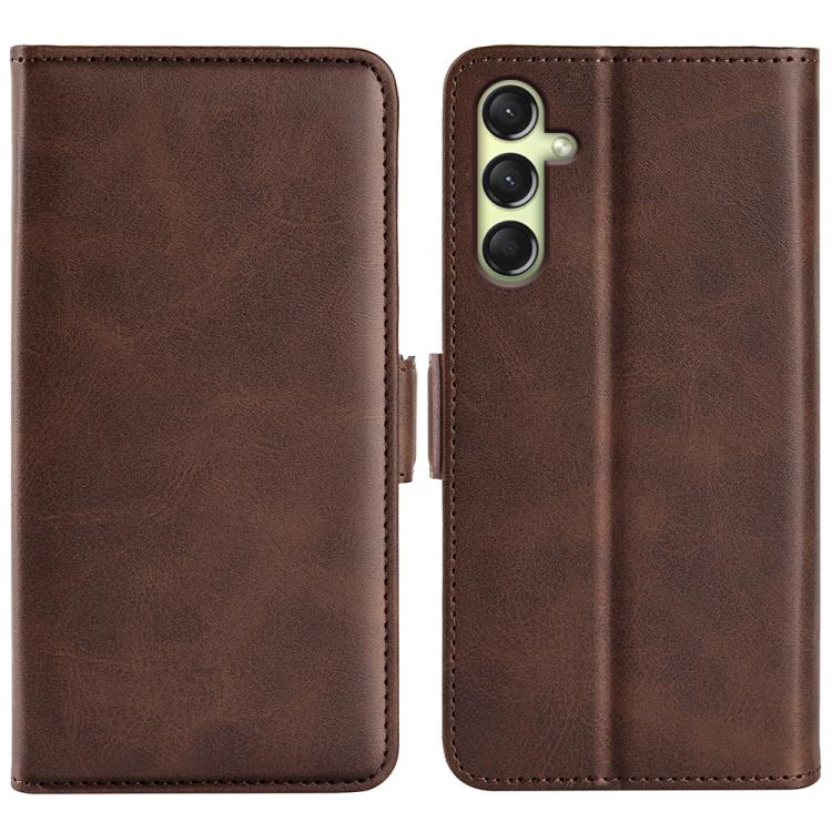 Dual-side Magnetic Buckle Horizontal Flip Leather Phone Case, For Samsung Galaxy A16, For Samsung Galaxy S24 FE 5G, For Samsung Galaxy Xcover 7 Pro, For Samsung Galaxy M55 5G, For Samsung Galaxy M15 5G, For Samsung Galaxy A55, For Samsung Galaxy A35   ...
