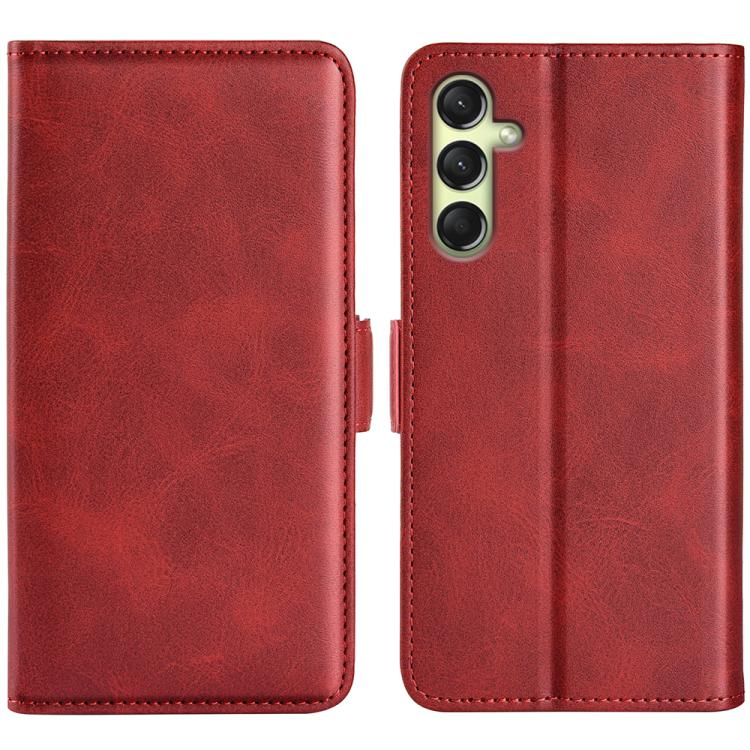 Dual-side Magnetic Buckle Horizontal Flip Leather Phone Case, For Samsung Galaxy S25 Edge 5G, For Samsung Galaxy A06 5G, For Samsung Galaxy A26, For Samsung Galaxy A36, For Samsung Galaxy S25 5G, For Samsung Galaxy S25+ 5G, For Samsung Galaxy S25 Ultra...