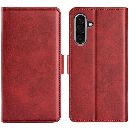 Dual-side Magnetic Buckle Horizontal Flip Leather Phone Case, For Samsung Galaxy A07 4G, For Samsung Galaxy A17 5G, For Samsung Galaxy S25 Edge 5G, For Samsung Galaxy A06 5G, For Samsung Galaxy A26, For Samsung Galaxy A36, For Samsung Galaxy S25 5G    ...