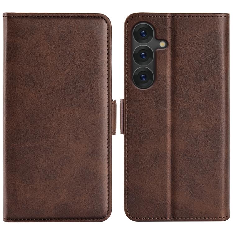 Dual-side Magnetic Buckle Horizontal Flip Leather Phone Case, For Samsung Galaxy S25 Edge 5G, For Samsung Galaxy A06 5G, For Samsung Galaxy A26, For Samsung Galaxy A36, For Samsung Galaxy S25 5G, For Samsung Galaxy S25+ 5G, For Samsung Galaxy S25 Ultra...