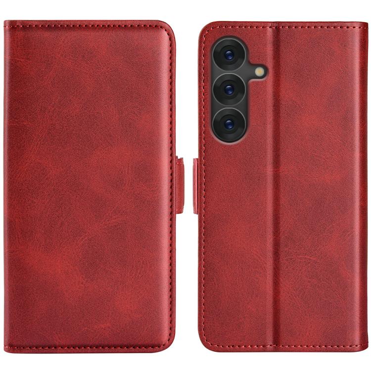 Dual-side Magnetic Buckle Horizontal Flip Leather Phone Case, For Samsung Galaxy S25 Edge 5G, For Samsung Galaxy A06 5G, For Samsung Galaxy A26, For Samsung Galaxy A36, For Samsung Galaxy S25 5G, For Samsung Galaxy S25+ 5G, For Samsung Galaxy S25 Ultra...