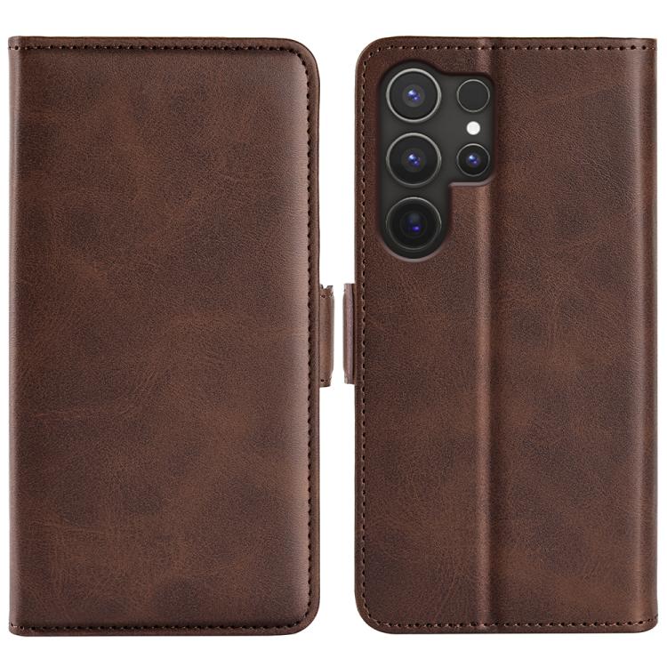 Dual-side Magnetic Buckle Horizontal Flip Leather Phone Case, For Samsung Galaxy S25 Edge 5G, For Samsung Galaxy A06 5G, For Samsung Galaxy A26, For Samsung Galaxy A36, For Samsung Galaxy S25 5G, For Samsung Galaxy S25+ 5G, For Samsung Galaxy S25 Ultra...