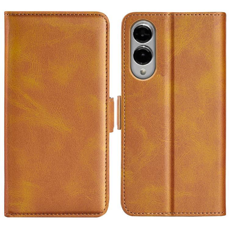 Dual-side Magnetic Buckle Horizontal Flip Leather Phone Case, For Samsung Galaxy S25 Edge 5G, For Samsung Galaxy A06 5G, For Samsung Galaxy A26, For Samsung Galaxy A36, For Samsung Galaxy S25 5G, For Samsung Galaxy S25+ 5G, For Samsung Galaxy S25 Ultra...