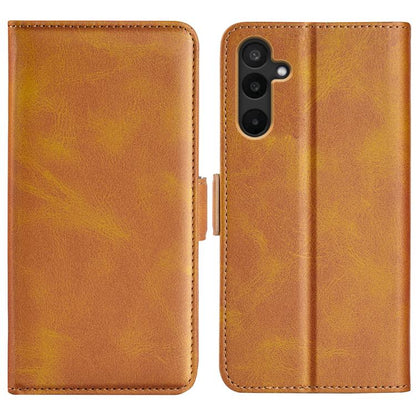 Dual-side Magnetic Buckle Horizontal Flip Leather Phone Case, For Samsung Galaxy S24 5G, For Samsung Galaxy A15, For Samsung Galaxy A05, For Samsung Galaxy A05s, For Samsung Galaxy M36 5G / F36 5G, For Samsung Galaxy M16 / F16