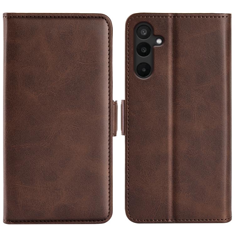Dual-side Magnetic Buckle Horizontal Flip Leather Phone Case, For Samsung Galaxy S24 5G, For Samsung Galaxy A15, For Samsung Galaxy A05, For Samsung Galaxy A05s, For Samsung Galaxy M36 5G / F36 5G, For Samsung Galaxy M16 / F16