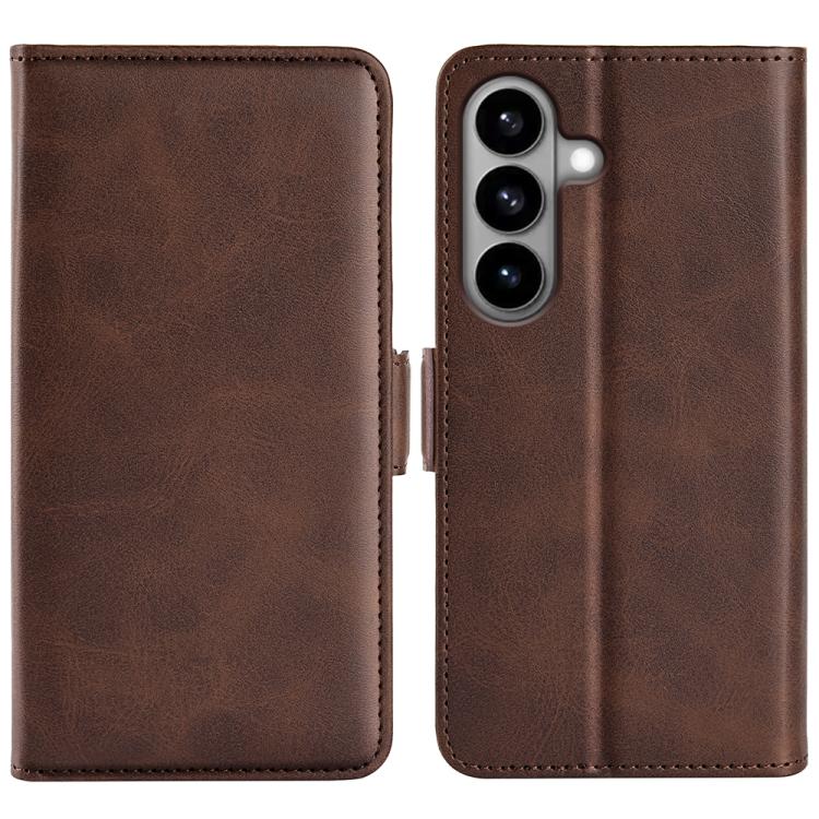Dual-side Magnetic Buckle Horizontal Flip Leather Phone Case, For Samsung Galaxy S26+ 5G, For Samsung Galaxy S26 Edge 5G, For Samsung Galaxy S26 Ultra 5G, For Samsung Galaxy S26 5G, For Samsung Galaxy A57 5G, For Samsung Galaxy A37 5G                  ...