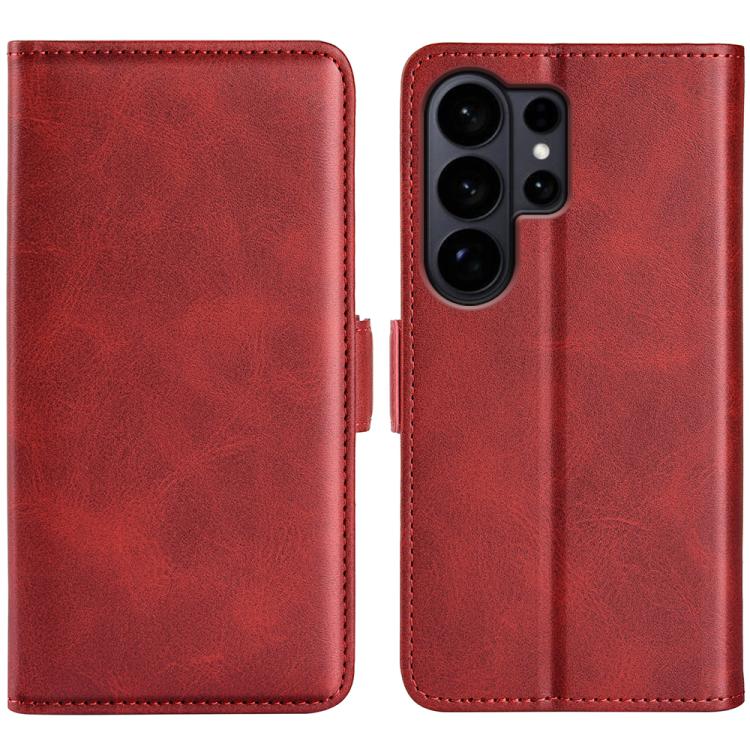 Dual-side Magnetic Buckle Horizontal Flip Leather Phone Case, For Samsung Galaxy S26+ 5G, For Samsung Galaxy S26 Edge 5G, For Samsung Galaxy S26 Ultra 5G, For Samsung Galaxy S26 5G, For Samsung Galaxy A57 5G, For Samsung Galaxy A37 5G                  ...