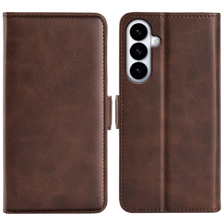 Dual-side Magnetic Buckle Horizontal Flip Leather Phone Case, For Samsung Galaxy S26+ 5G, For Samsung Galaxy S26 Edge 5G, For Samsung Galaxy S26 Ultra 5G, For Samsung Galaxy S26 5G, For Samsung Galaxy A57 5G, For Samsung Galaxy A37 5G                  ...