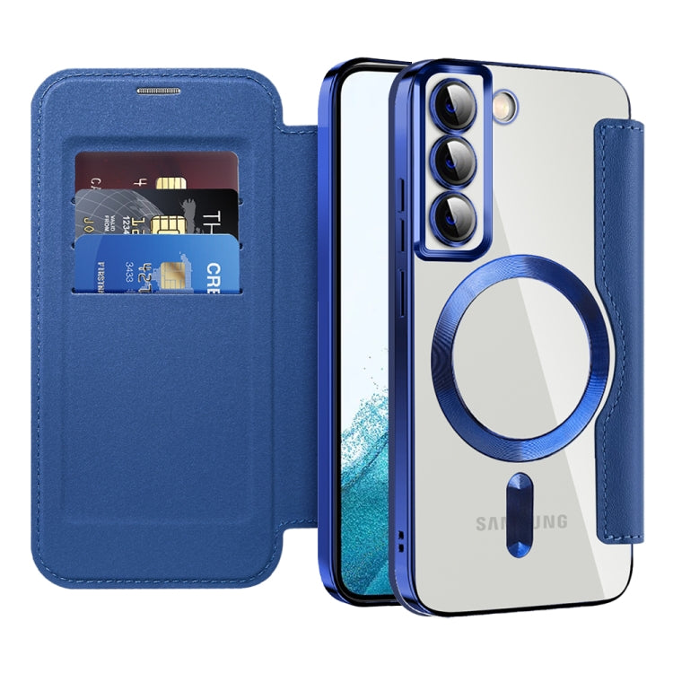 Shield MagSafe RFID Anti-theft Leather Phone Case, For Samsung Galaxy S22 5G