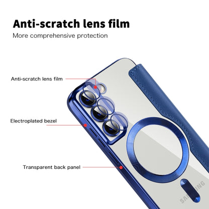 Shield MagSafe RFID Anti-theft Leather Phone Case, For Samsung Galaxy S22 5G