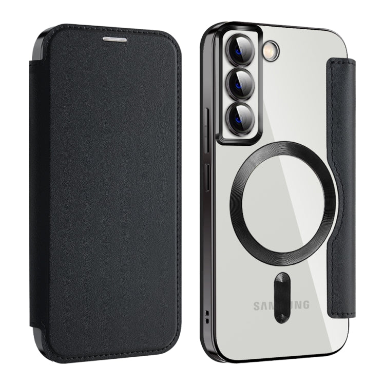 Shield MagSafe RFID Anti-theft Leather Phone Case, For Samsung Galaxy S22 5G