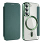 Shield MagSafe RFID Anti-theft Leather Phone Case, For Samsung Galaxy S22 5G