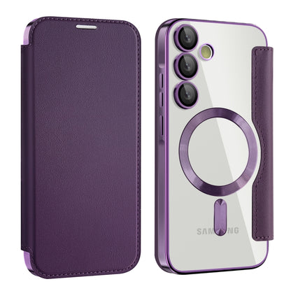 Shield MagSafe RFID Anti-theft Leather Phone Case, For Samsung Galaxy S25+ 5G, For Samsung Galaxy S25 Ultra 5G, For Samsung Galaxy A06 4G, For Samsung Galaxy S24 FE 5G, For Samsung Galaxy A55 5G, For Samsung Galaxy A35 5G