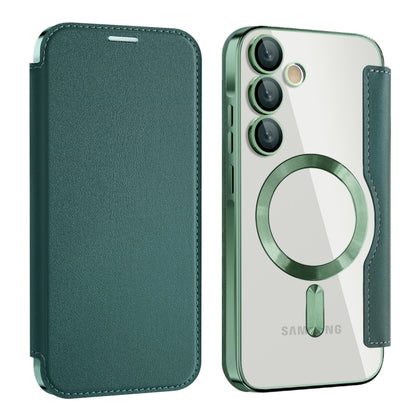 Shield MagSafe RFID Anti-theft Leather Phone Case, For Samsung Galaxy S25+ 5G, For Samsung Galaxy S25 Ultra 5G, For Samsung Galaxy A06 4G, For Samsung Galaxy S24 FE 5G, For Samsung Galaxy A55 5G, For Samsung Galaxy A35 5G