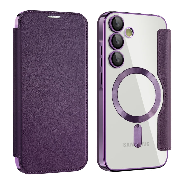 Shield MagSafe RFID Anti-theft Leather Phone Case, For Samsung Galaxy S25+ 5G, For Samsung Galaxy S25 Ultra 5G, For Samsung Galaxy A06 4G, For Samsung Galaxy S24 FE 5G, For Samsung Galaxy A55 5G, For Samsung Galaxy A35 5G