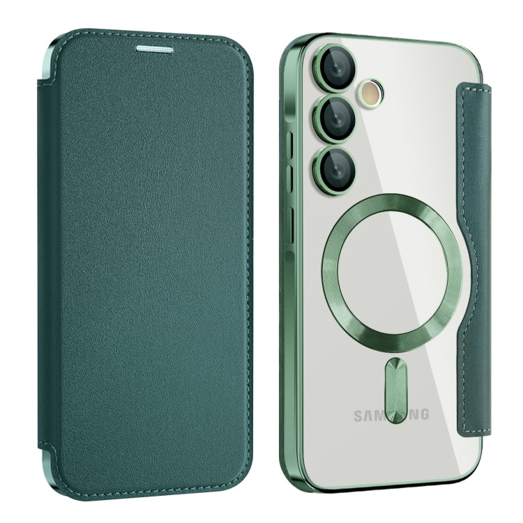 Shield MagSafe RFID Anti-theft Leather Phone Case, For Samsung Galaxy S25+ 5G, For Samsung Galaxy S25 Ultra 5G, For Samsung Galaxy A06 4G, For Samsung Galaxy S24 FE 5G, For Samsung Galaxy A55 5G, For Samsung Galaxy A35 5G