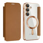 Shield MagSafe RFID Anti-theft Leather Phone Case, For Samsung Galaxy S25+ 5G, For Samsung Galaxy S25 Ultra 5G, For Samsung Galaxy A06 4G, For Samsung Galaxy S24 FE 5G, For Samsung Galaxy A55 5G, For Samsung Galaxy A35 5G