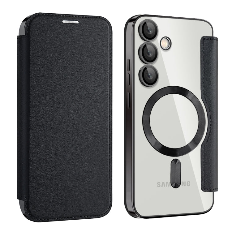 Shield MagSafe RFID Anti-theft Leather Phone Case, For Samsung Galaxy S25+ 5G, For Samsung Galaxy S25 Ultra 5G, For Samsung Galaxy A06 4G, For Samsung Galaxy S24 FE 5G, For Samsung Galaxy A55 5G, For Samsung Galaxy A35 5G