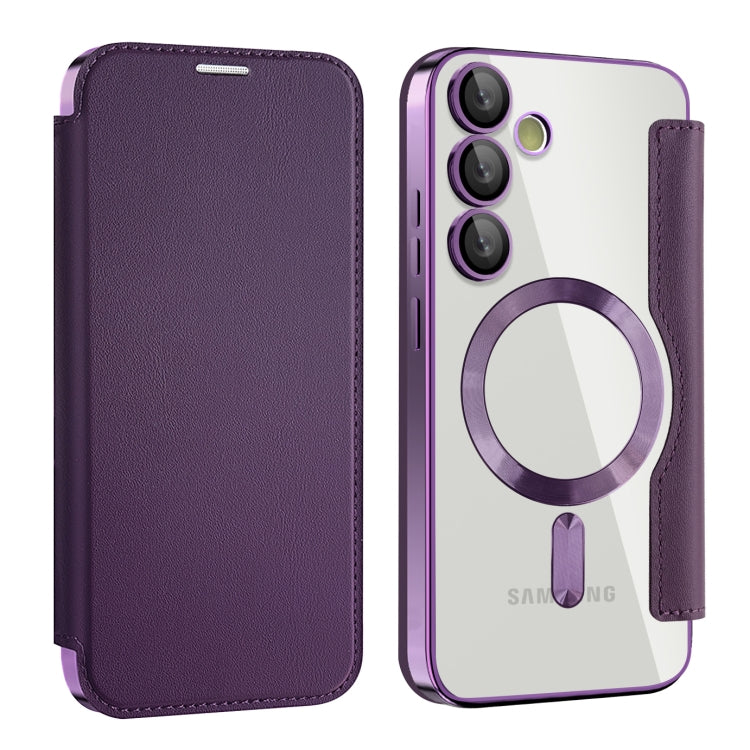 Shield MagSafe RFID Anti-theft Leather Phone Case, For Samsung Galaxy S25+ 5G, For Samsung Galaxy S25 Ultra 5G, For Samsung Galaxy A06 4G, For Samsung Galaxy S24 FE 5G, For Samsung Galaxy A55 5G, For Samsung Galaxy A35 5G