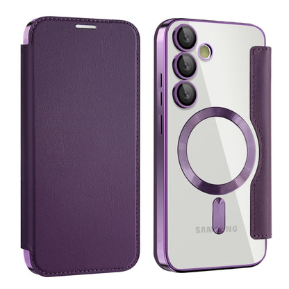 Shield MagSafe RFID Anti-theft Leather Phone Case, For Samsung Galaxy S25+ 5G, For Samsung Galaxy S25 Ultra 5G, For Samsung Galaxy A06 4G, For Samsung Galaxy S24 FE 5G, For Samsung Galaxy A55 5G, For Samsung Galaxy A35 5G