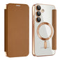 Shield MagSafe RFID Anti-theft Leather Phone Case, For Samsung Galaxy S25+ 5G, For Samsung Galaxy S25 Ultra 5G, For Samsung Galaxy A06 4G, For Samsung Galaxy S24 FE 5G, For Samsung Galaxy A55 5G, For Samsung Galaxy A35 5G