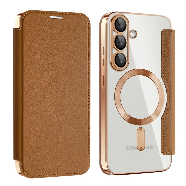 Shield MagSafe RFID Anti-theft Leather Phone Case, For Samsung Galaxy S26+ 5G, For Samsung Galaxy S26 Ultra 5G, For Samsung Galaxy S26 5G, For Samsung Galaxy A56 5G, For Samsung Galaxy A16 5G, For Samsung Galaxy S25 5G