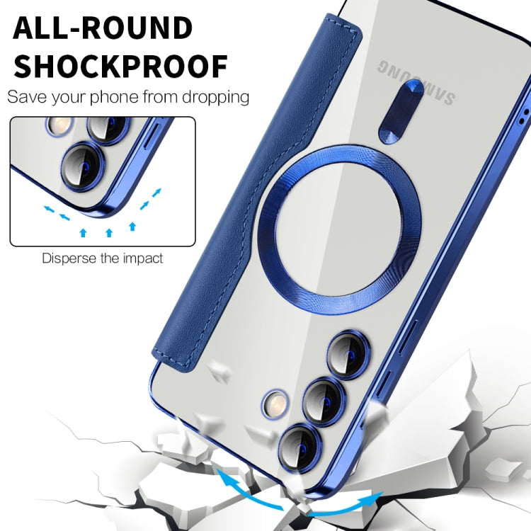 Shield MagSafe RFID Anti-theft Leather Phone Case, For Samsung Galaxy S25+ 5G, For Samsung Galaxy S25 Ultra 5G, For Samsung Galaxy A06 4G, For Samsung Galaxy S24 FE 5G, For Samsung Galaxy A55 5G, For Samsung Galaxy A35 5G
