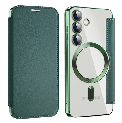 Shield MagSafe RFID Anti-theft Leather Phone Case, For Samsung Galaxy S25+ 5G, For Samsung Galaxy S25 Ultra 5G, For Samsung Galaxy A06 4G, For Samsung Galaxy S24 FE 5G, For Samsung Galaxy A55 5G, For Samsung Galaxy A35 5G