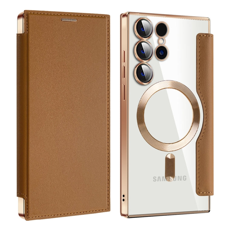 Shield MagSafe RFID Anti-theft Leather Phone Case, For Samsung Galaxy S25+ 5G, For Samsung Galaxy S25 Ultra 5G, For Samsung Galaxy A06 4G, For Samsung Galaxy S24 FE 5G, For Samsung Galaxy A55 5G, For Samsung Galaxy A35 5G