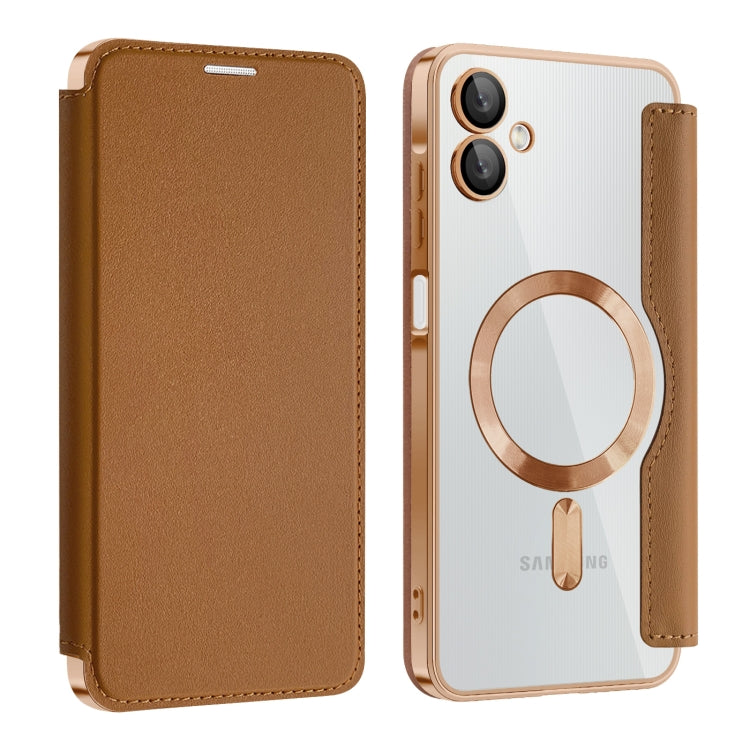 Shield MagSafe RFID Anti-theft Leather Phone Case, For Samsung Galaxy S25+ 5G, For Samsung Galaxy S25 Ultra 5G, For Samsung Galaxy A06 4G, For Samsung Galaxy S24 FE 5G, For Samsung Galaxy A55 5G, For Samsung Galaxy A35 5G