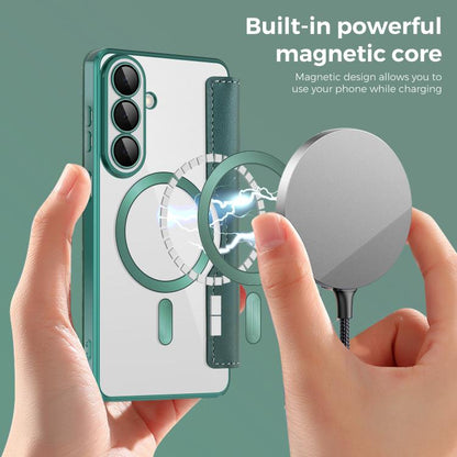 Shield MagSafe RFID Anti-theft Leather Phone Case, For Samsung Galaxy S26+ 5G, For Samsung Galaxy S26 Ultra 5G, For Samsung Galaxy S26 5G, For Samsung Galaxy A56 5G, For Samsung Galaxy A16 5G, For Samsung Galaxy S25 5G