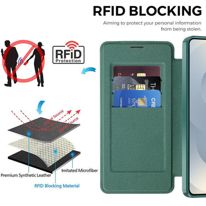 Shield MagSafe RFID Anti-theft Leather Phone Case, For Samsung Galaxy S26+ 5G, For Samsung Galaxy S26 Ultra 5G, For Samsung Galaxy S26 5G, For Samsung Galaxy A56 5G, For Samsung Galaxy A16 5G, For Samsung Galaxy S25 5G