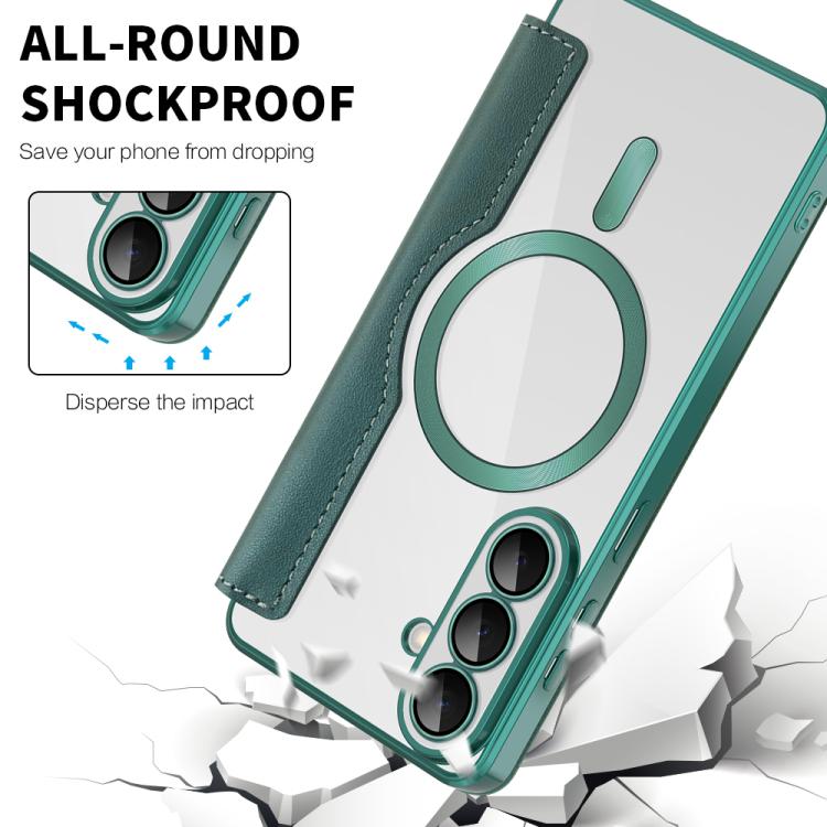 Shield MagSafe RFID Anti-theft Leather Phone Case, For Samsung Galaxy S26+ 5G, For Samsung Galaxy S26 Ultra 5G, For Samsung Galaxy S26 5G, For Samsung Galaxy A56 5G, For Samsung Galaxy A16 5G, For Samsung Galaxy S25 5G