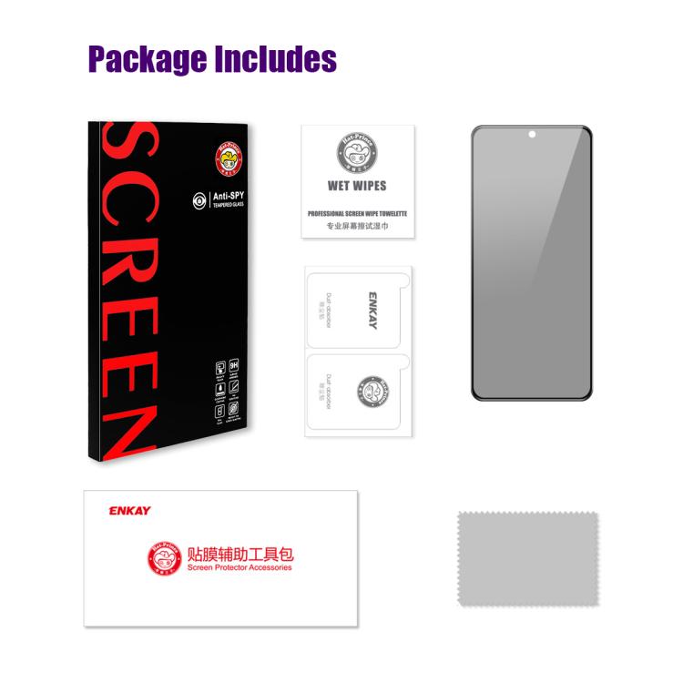 ENKAY Hat-Prince 28 Degree Anti-peeping Privacy Tempered Glass Film