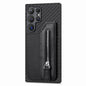 Carbon Fiber Horizontal Flip Zipper Wallet Phone Case, For Samsung Galaxy A57 5G, For Samsung Galaxy A37 5G, For Samsung Galaxy S25 Edge 5G, For Samsung Galaxy A56 5G, For Samsung Galaxy A36, For Samsung Galaxy S25 5G, For Samsung Galaxy S25+ 5G       ...