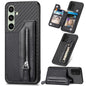 Carbon Fiber Horizontal Flip Zipper Wallet Phone Case, For Samsung Galaxy A57 5G, For Samsung Galaxy A37 5G, For Samsung Galaxy S25 Edge 5G, For Samsung Galaxy A56 5G, For Samsung Galaxy A36, For Samsung Galaxy S25 5G, For Samsung Galaxy S25+ 5G       ...