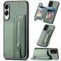 Carbon Fiber Horizontal Flip Zipper Wallet Phone Case, For Samsung Galaxy A57 5G, For Samsung Galaxy A37 5G, For Samsung Galaxy S25 Edge 5G, For Samsung Galaxy A56 5G, For Samsung Galaxy A36, For Samsung Galaxy S25 5G, For Samsung Galaxy S25+ 5G       ...