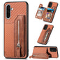 Carbon Fiber Horizontal Flip Zipper Wallet Phone Case, For Samsung Galaxy A57 5G, For Samsung Galaxy A37 5G, For Samsung Galaxy S25 Edge 5G, For Samsung Galaxy A56 5G, For Samsung Galaxy A36, For Samsung Galaxy S25 5G, For Samsung Galaxy S25+ 5G       ...