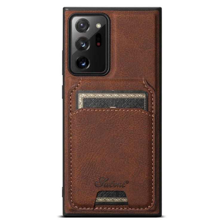 Suteni H16 Litchi Texture Leather Detachable Wallet Back Phone Case, For Samsung Galaxy S22+ 5G, For Samsung Galaxy S22 5G, For Samsung Galaxy Note20 Ultra 5G, For Samsung Galaxy Note20 5G