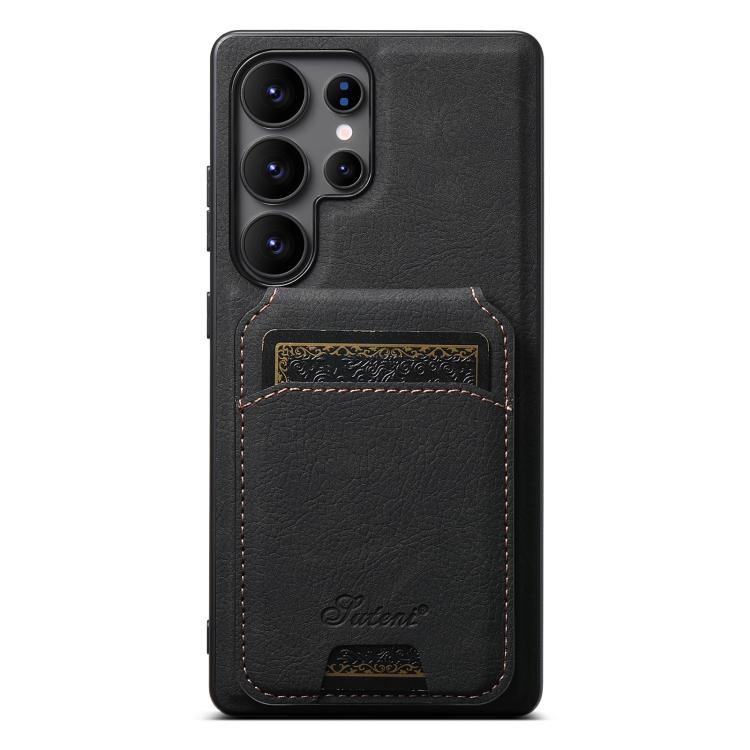 Suteni H16 Litchi Texture Leather Detachable Wallet Back Phone Case, For Samsung Galaxy S26+ 5G, For Samsung Galaxy S26 Ultra 5G, For Samsung Galaxy S25 5G, For Samsung Galaxy S25+ 5G, For Samsung Galaxy S25 Ultra 5G, For Samsung Galaxy S24 Ultra 5G   ...