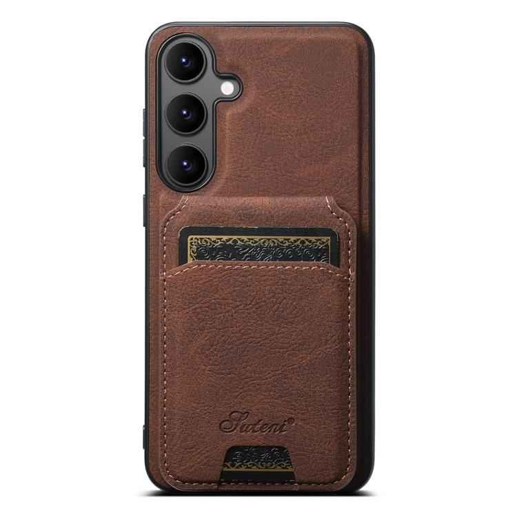 Suteni H16 Litchi Texture Leather Detachable Wallet Back Phone Case, For Samsung Galaxy S26+ 5G, For Samsung Galaxy S26 Ultra 5G, For Samsung Galaxy S25 5G, For Samsung Galaxy S25+ 5G, For Samsung Galaxy S25 Ultra 5G, For Samsung Galaxy S24 Ultra 5G   ...