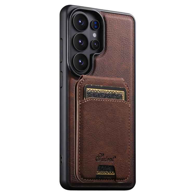 Suteni H16 Litchi Texture Leather Detachable Wallet Back Phone Case, For Samsung Galaxy S26+ 5G, For Samsung Galaxy S26 Ultra 5G, For Samsung Galaxy S25 5G, For Samsung Galaxy S25+ 5G, For Samsung Galaxy S25 Ultra 5G, For Samsung Galaxy S24 Ultra 5G   ...