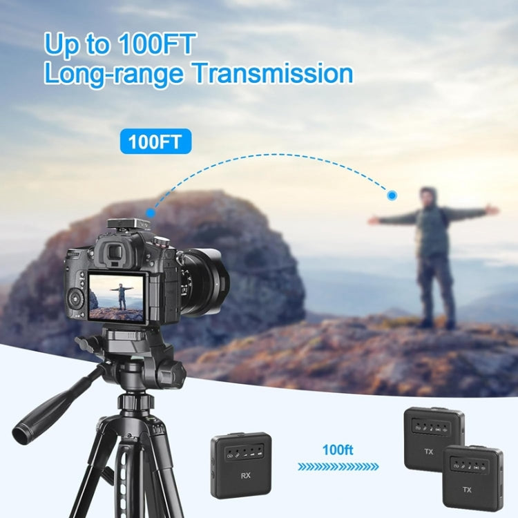 USB Lavalier Wireless Microphone for iPhone & iPad & Android & Cameras