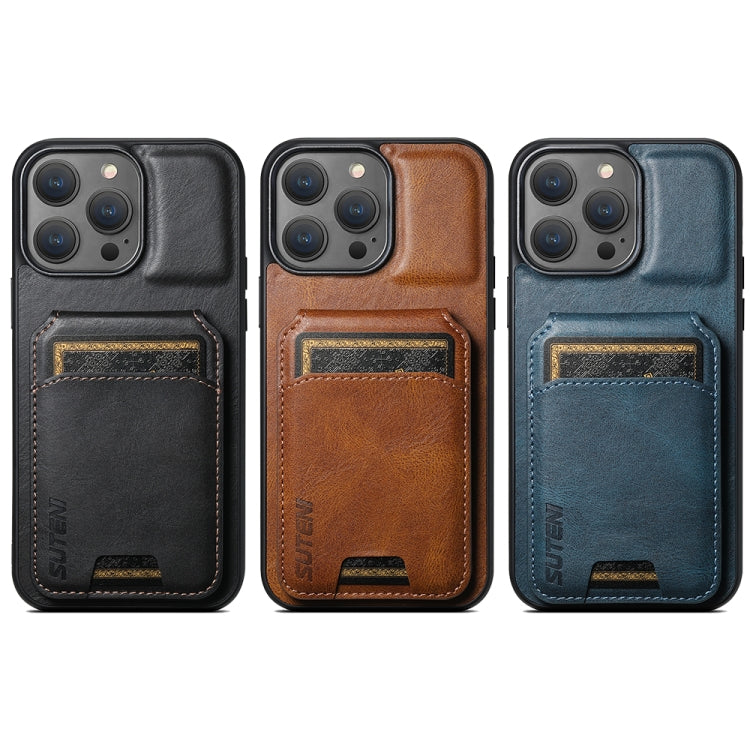 Suteni H02 Leather Wallet Stand Back Phone Case