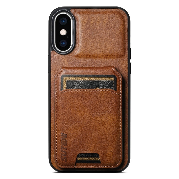 Suteni H02 Leather Wallet Stand Back Phone Case