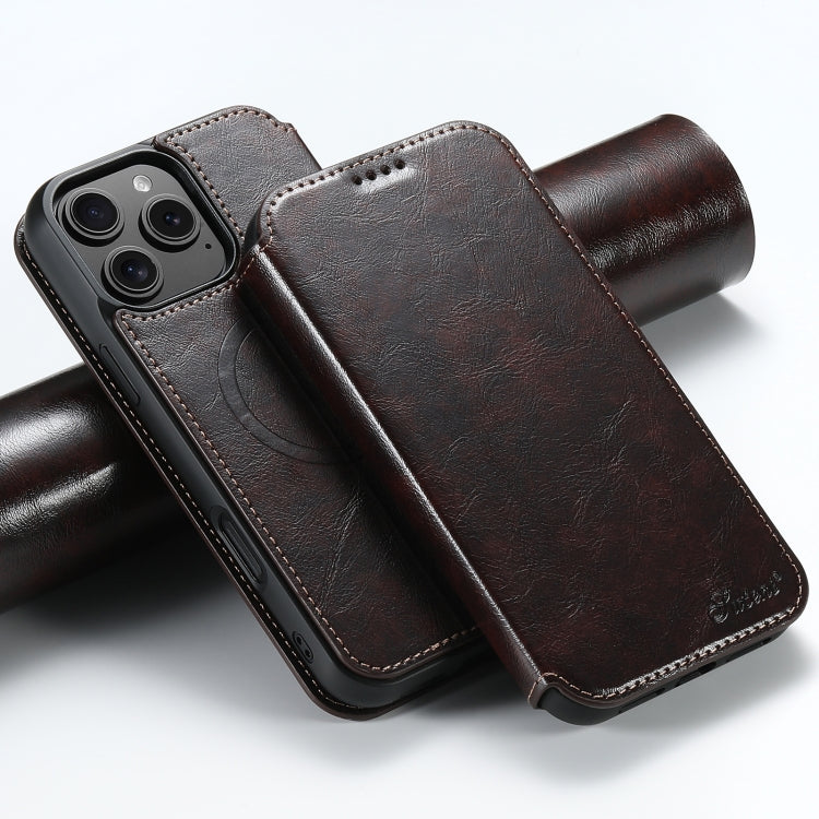 Suteni J05 Leather Magnetic MagSafe Phone Case
