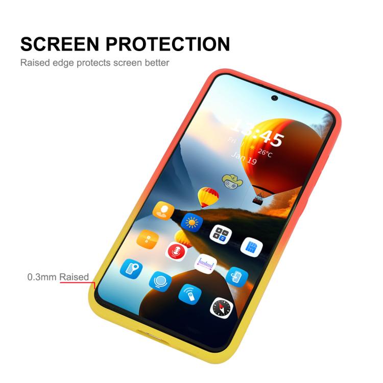 ENKAY Hat-Prince MagSafe Rainbow Gradient Silicone Phone Case with Lens Film, For Samsung Galaxy S25+ 5G, For Samsung Galaxy S25 Ultra 5G, For Samsung Galaxy A15, For Samsung Galaxy A55, For Samsung Galaxy S24 Ultra 5G, For Samsung Galaxy S24+ 5G      ...
